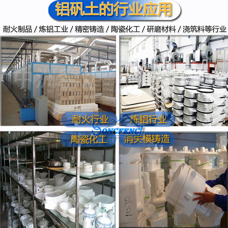 高鋁礬土熟料|高鋁細(xì)粉|高鋁骨料用途圖